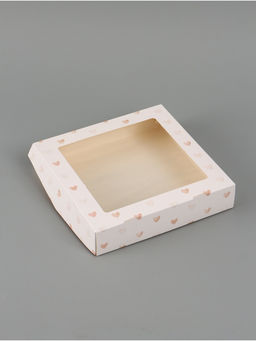 Цена за 5 шт. Коробка подарочная складная «Сердце», 20×20×4 см, с окном