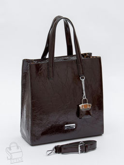 Сумка женская кожаная 91147-1SP coffee Velina Fabbiano-Safenta в Новосибирске