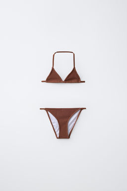 6-14 A?OS/ BIKINI TRIANGULO RIB / Marr?n