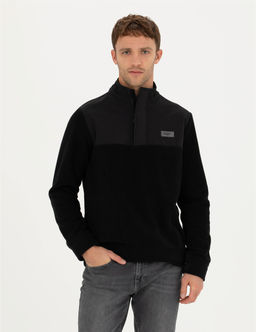 Siyah Regular Fit Sweatshirt