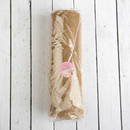 Ткань из джута, 20 см, 4,5 0,5 м, цвет бежевый - Арт узор фото 2