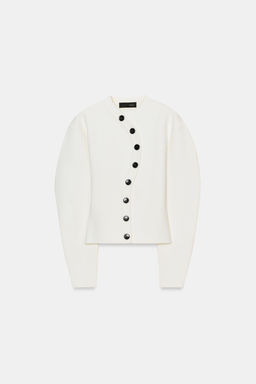DOUBLE-BREASTED KNIT CARDIGAN - Zara фото 2