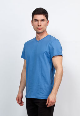 Футболка мужская короткий рукав GREG TS524V (джинс)  фото 7