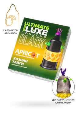 Презервативы Luxe, black ultimate, Хозяин тайги, абрикос, 18 см, 5,2 см, 1 шт.