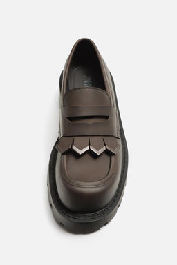 CHUNKY FRINGED LOAFERS - Zara фото 6