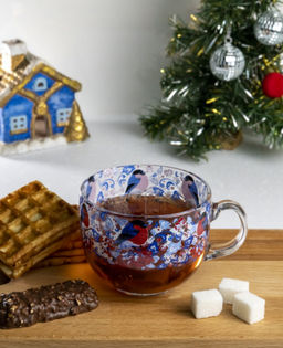 Кружка 480мл. арт.2027-Д Снегири на рябинке - Декостек фото 4