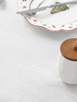 Скатерть, 160х160 см, полиэстер, бело-серебристая, Floe - Anna lafarg фото 9