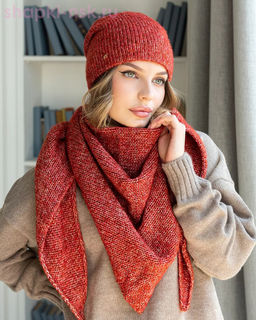 M 1153 S 1153 Комплект женский флис (колпак+косынка) (56-58)