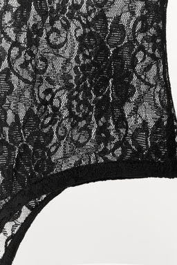 LACE BODYSUIT WITH LONG SLEEVES - Zara фото 7