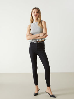 Beli Kemerli J?piter S?per Skinny Fit Kad?n Jean Pantolon
