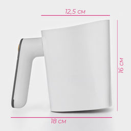 Просеиватель для муки Доляна Powder, автоматический, 1 л, белый