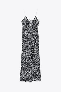 FLORAL PRINT MIDI DRESS - Zara фото 9