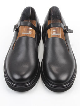 06-DLG05-1 BLACK Туфли женские (натуральная кожа)