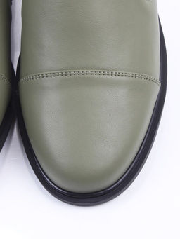 06-M47-18 GREEN Туфли женские (натуральная кожа)