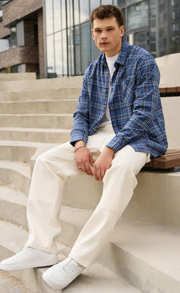 Рубашка F521-0460 grey - Fine joyce фото 10