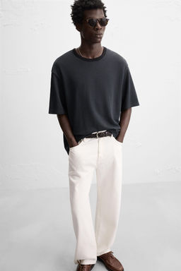 STRIPED JACQUARD T-SHIRT - Zara фото 6