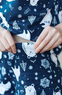 Женская новогодняя пижама с шортами Happyfox