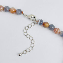 Колье из ботсванского Агата - Радуга самоцветов фото 3