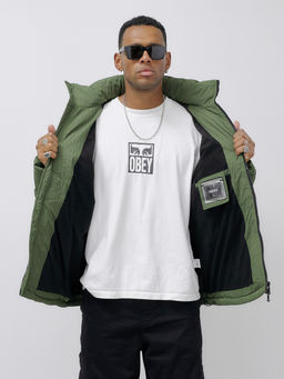 Куртка молодежная мужская зимняя с капюшоном цвета хаки 25307Kh - Mtforce фото 15