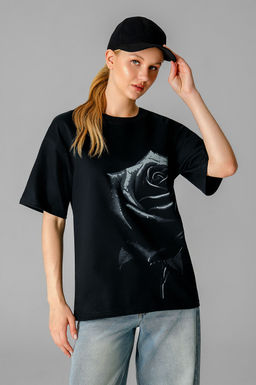 Арт. 31172 Футболка женская  44-52 (5 шт) Цвет:черный