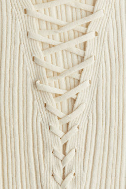 Top en punto de canale con tiras entrelazadas - H&m фото 6