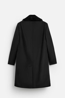 COAT WITH CONTRAST COLLAR - Zara фото 8