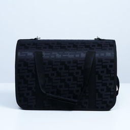 Сумка - переноска для животных Люкс, ПВХ, жаккард, 40 х 25 х 26, чёрная - Пижон фото 2