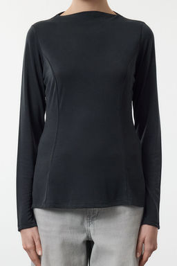 Trendyolmilla Care Collection Yesil Modal Dik Yaka Nervurlu Regular/Normal Kal?p Orme Bluz TWOAW25BZ00280