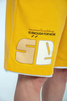 Арт. 63611 Комплект с шортами мужской 48-56 (5 шт) Цвет:горчичный - Идеал фото 4