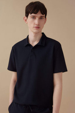 New Regular Fit Basic Duz K?sa Kollu Polo Tisort - Defacto фото 9