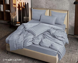 КПБ Denvol Страйп-сатин на резинке по кругу DENSSR008 2 спальный