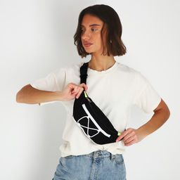 Сумка поясная со шнуровкой, цвет чёрный - Nazamok фото 2