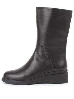 Z4213M BLACK Полусапоги зимние женские (натуральная кожа, натуральный мех)