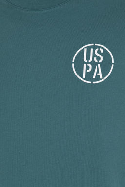 Футболка мужская U.S. Polo Assn хлопок темно-зеленая  фото 8