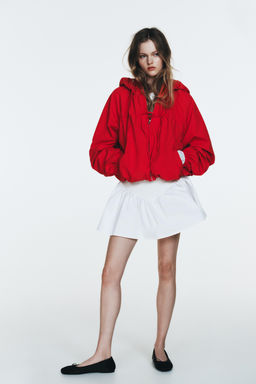 NYLON JACKET WITH TIES