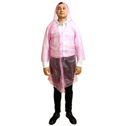 Дождевик-плащ 57х105см, на кнопках, ПВХ, цвета микс (Китай)