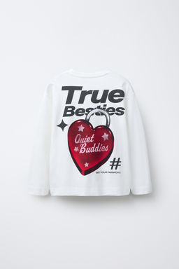 RIBBED HEART T-SHIRT - Zara фото 6