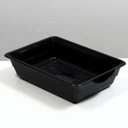 Туалет глубокий с сеткой 36×25×9 см, чёрный
