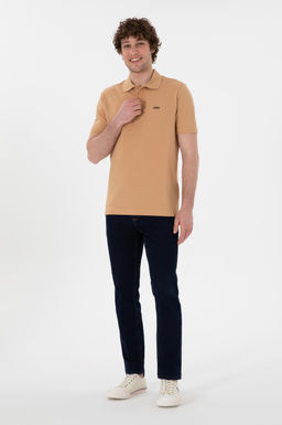Erkek Regular Fit Polo Yaka Camel Basic Ti__rt Sepette S_rpriz _ndirim - U.s. polo assn фото 5