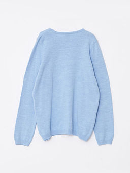 Bisiklet Yaka Basic Uzun Kollu K?z ?ocuk Triko Kazak - Waikiki фото 2