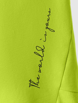 Свитшот из премиального футера с принтом