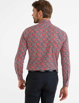 Turuncu Slim Fit Uzun Kollu G_mlek