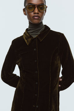 Camisa de velour - H&m фото 7