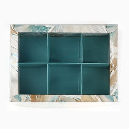 Цена за 5 шт. Коробка под 6 конфет с ячейками «Для тебя», 10 х 14.5 х 3 см