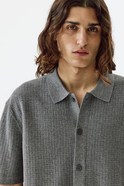 Camisa en punto texturizado Regular Fit - H&m фото 7