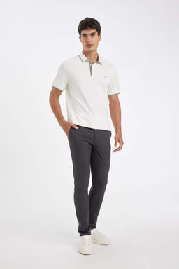 New Regular Fit K?sa Kollu Pike Polo Tisort - Defacto фото 3