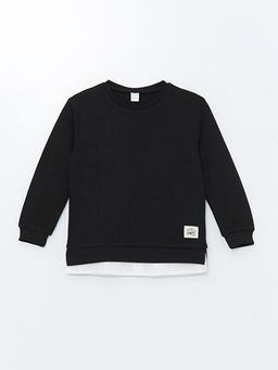 Bisiklet Yaka Erkek ?ocuk Sweatshirt