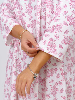 Ночная сорочка женская, цвет белый розовый