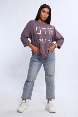 Свитшот 375702 оверсайз трикотажный