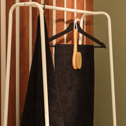 Полотенце махровое «Этель. Терри», 70×140 см, хлопок 100%, чёрное